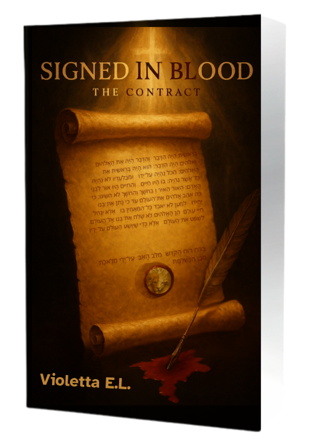 signed-in-blood-the-contract Book cover of Signed in Blood: The Contract by Violetta E.L.